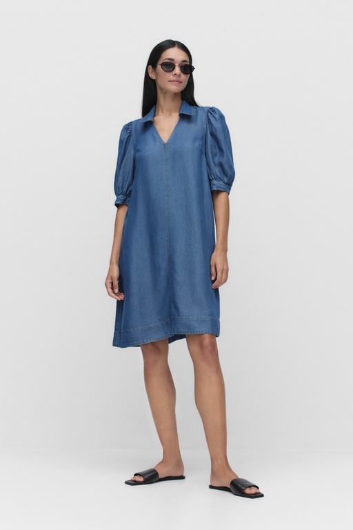 Racheliw dress MEDIUM BLUE